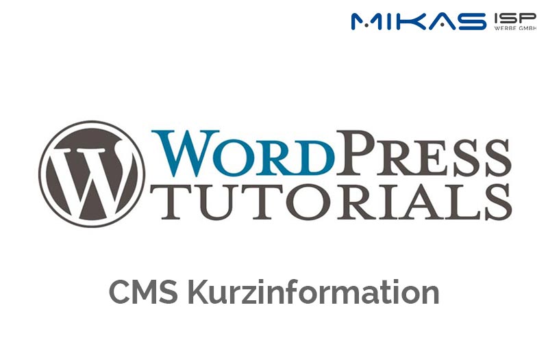 Wordpress CMS Kurzinformation